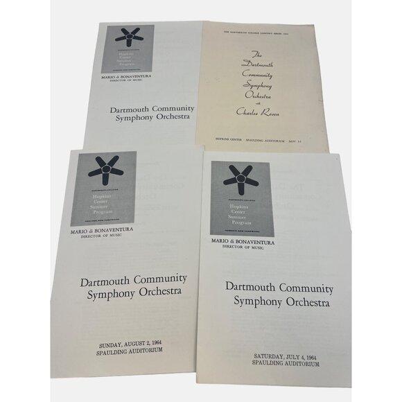 Large Lot Of 1960s Opera & Symphony Orchestra Programs Dartmouth, Vermont, NYC - Picture 6 of 7